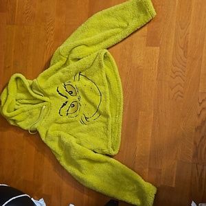 Christmas Grinch cropped sweatshirt